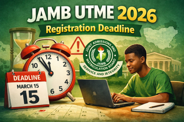 jamb utme 2026 registration deadline