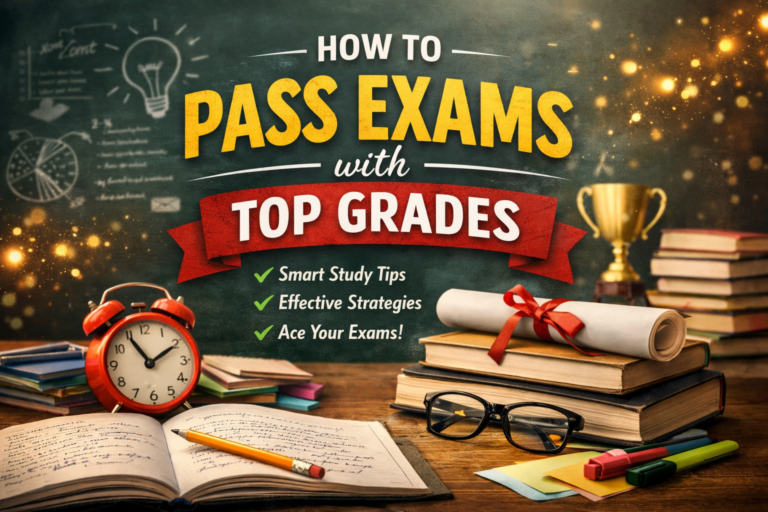 how to pass exams with top grades