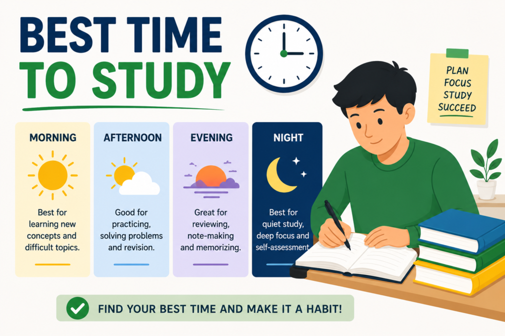 Best Time to Study: When Your Brain Learns and Retains the Most