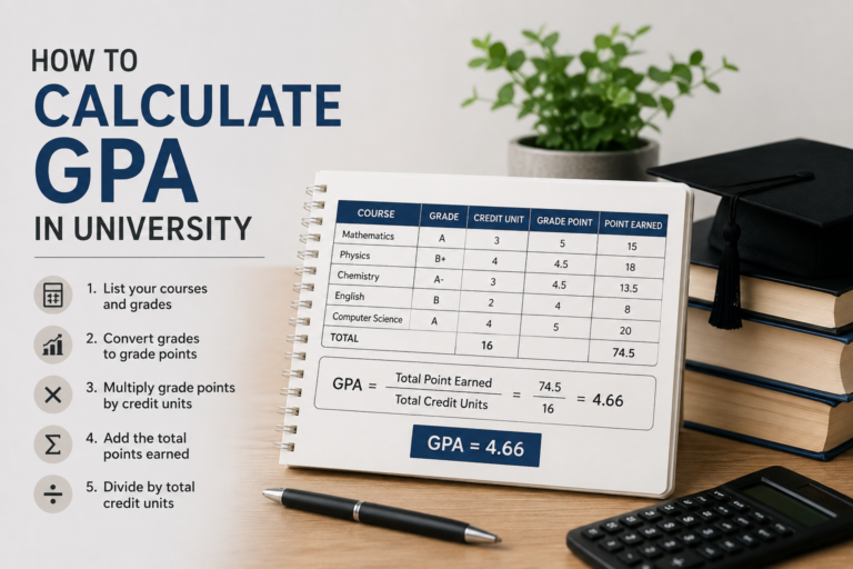how to calculate GPA in university