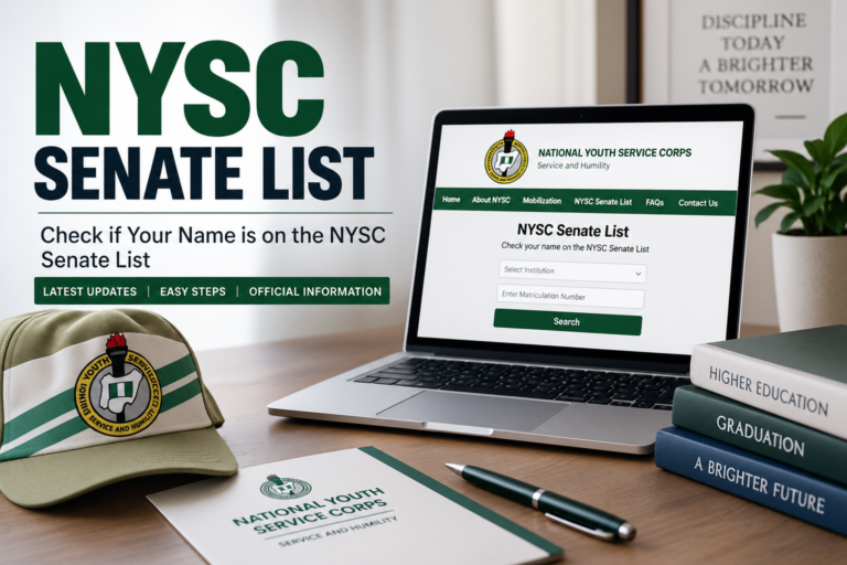 NYSC Senate List 2026 — What It Is, How to Get It and Why It Matters