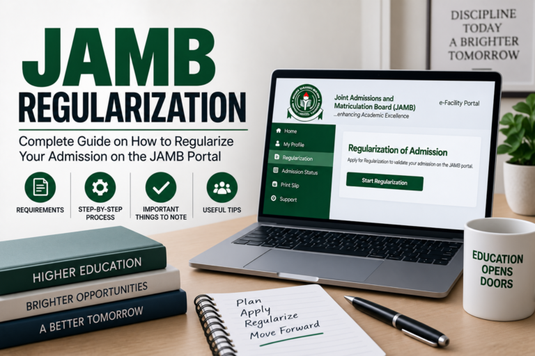 JAMB Regularization 2026 — What It Is, Who Needs It and How to Apply Step by Step
