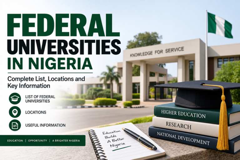Federal Universities in Nigeria 2026 — Full NUC Accredited List by State